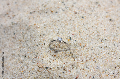 Ring on sand