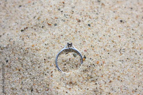 Ring on sand
