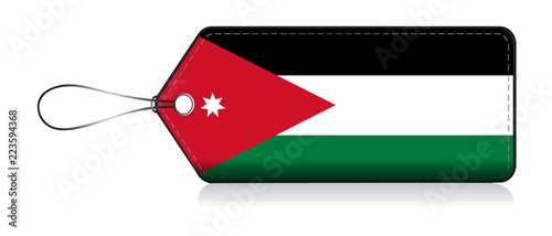 Jordanian flag label, Made in Jordan