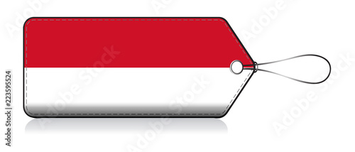 Monaco emoji flag, Label of  Product made in Monaco
