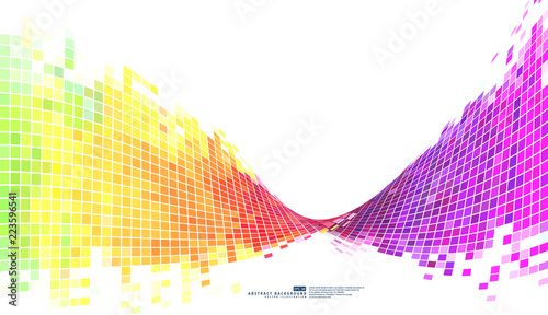 Colorful abstract background mosaic pixels