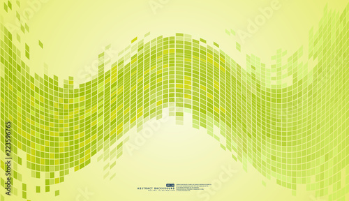 green abstract background mosaic pixels