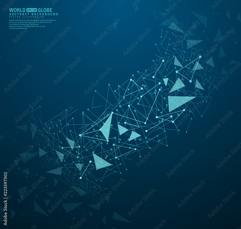 Abstract geometric background with connecting dots and lines Abstract geometric background with connecting dots and lines