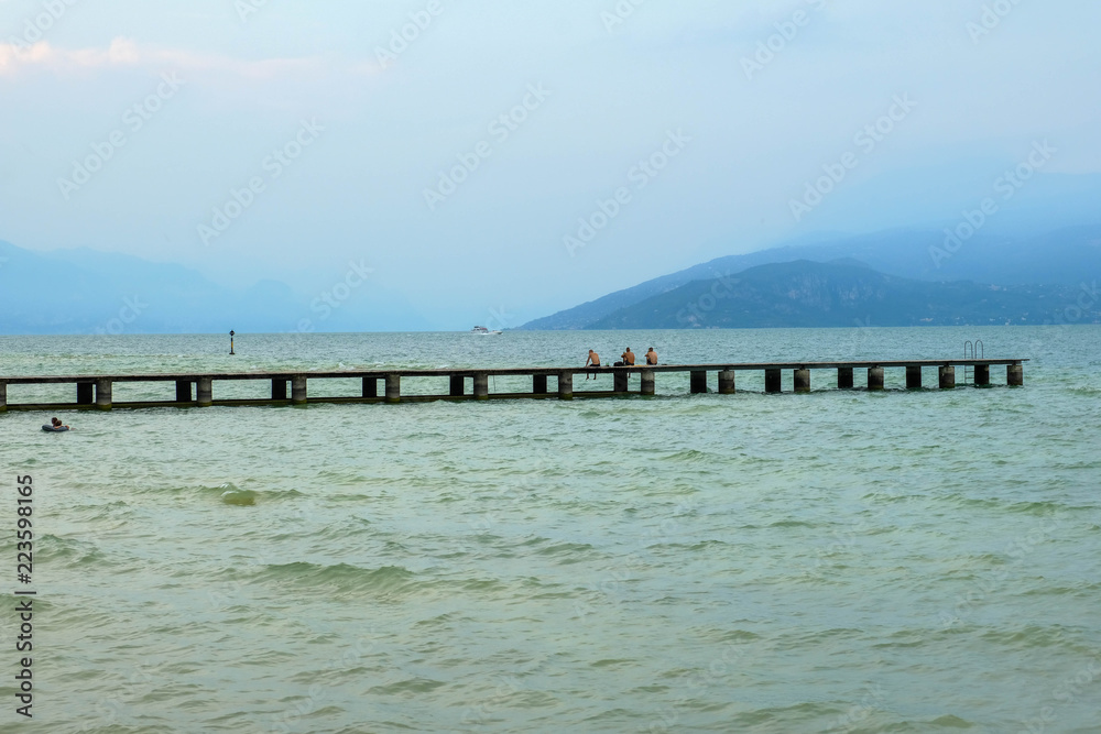 Lake Garda. The town of Sirmione. Italy. Lake Garda. The town of Sirmione. Italy.