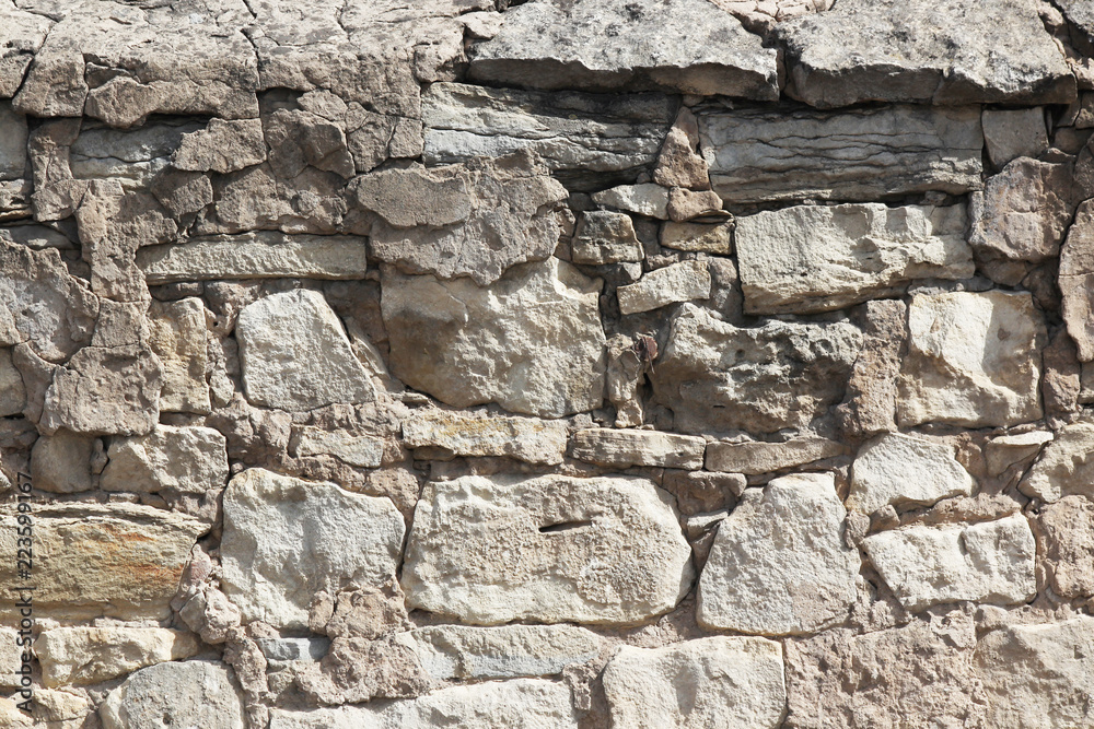 Background - Stacked Stone Wall.