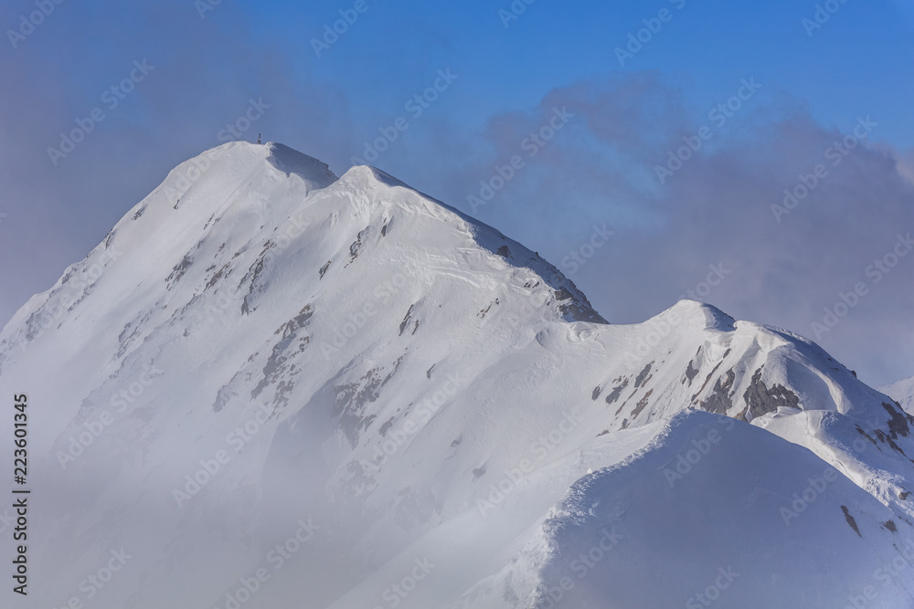Moldoveanu Peak in winter Moldoveanu Peak in winter