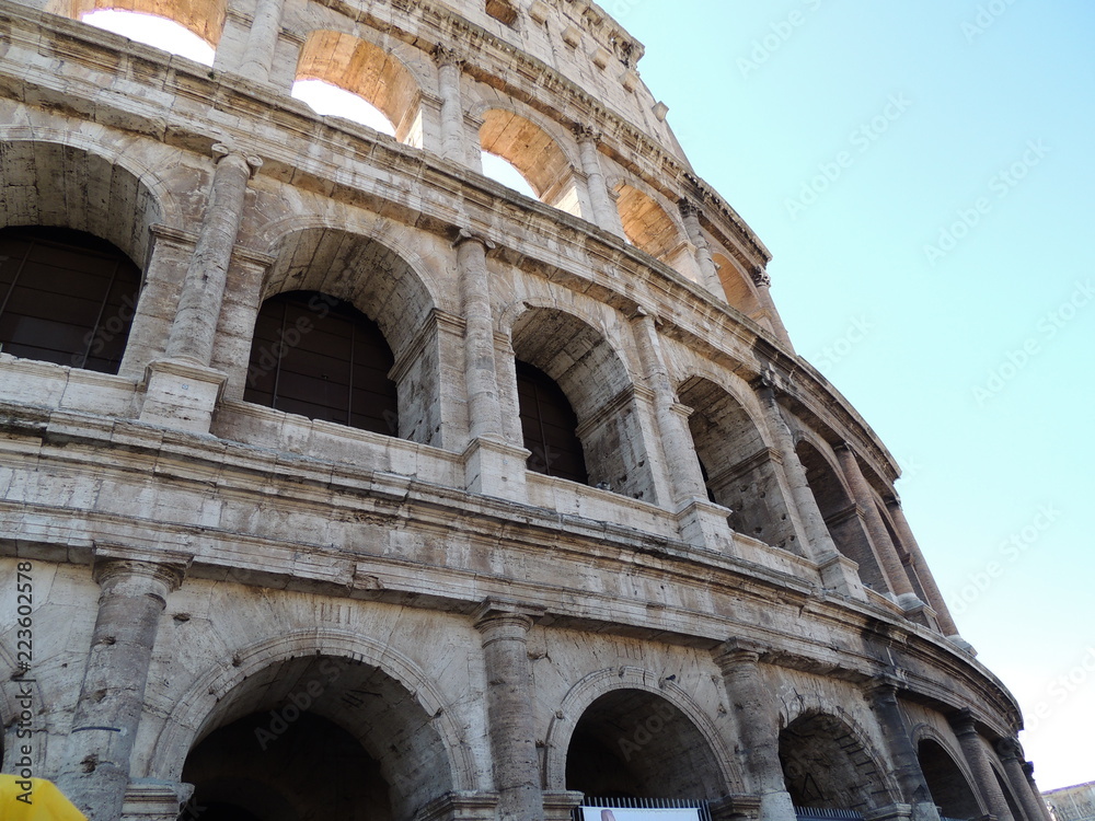 Side of the Roman Colosseum