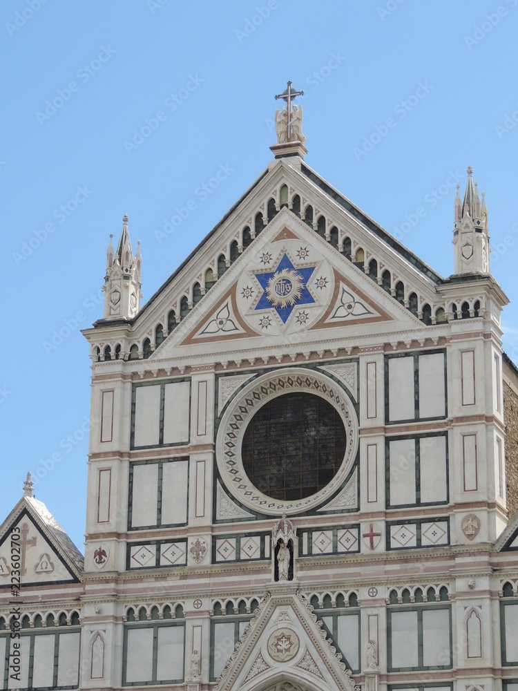 Top of the Piazza Santa Croce in Florence, Italy