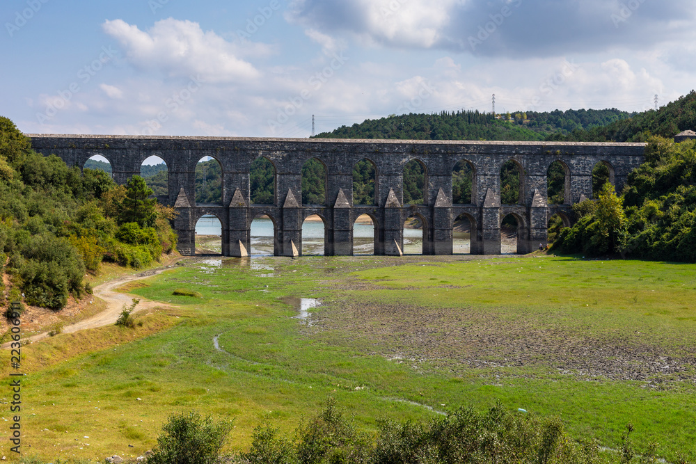 Maglova Aqueduct, Maglova Su Kemeri in Turkish, is an Ottoman aqueduct bridge of the Kırkcesme Water Supply System completed in 1563. It was restored by famous Ottoman architect Sinan in 1564
