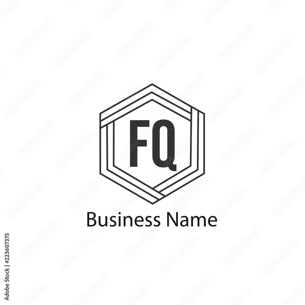 Initial Letter FQ Logo Template Design Initial Letter FQ Logo Template Design