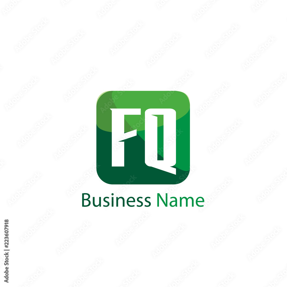 Initial Letter FQ Logo Template Design Initial Letter FQ Logo Template Design