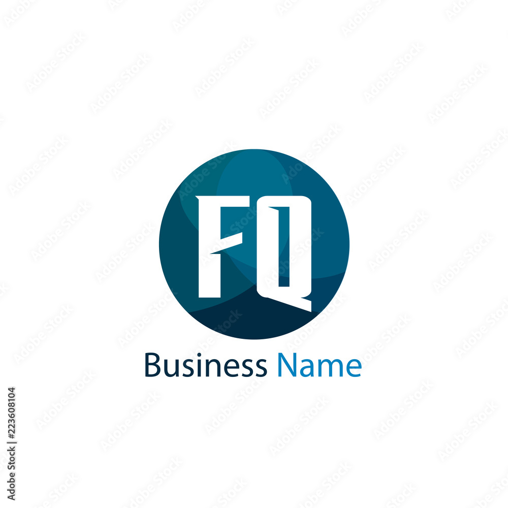 Initial Letter FQ Logo Template Design Initial Letter FQ Logo Template Design