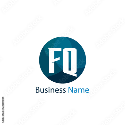 Initial Letter FQ Logo Template Design