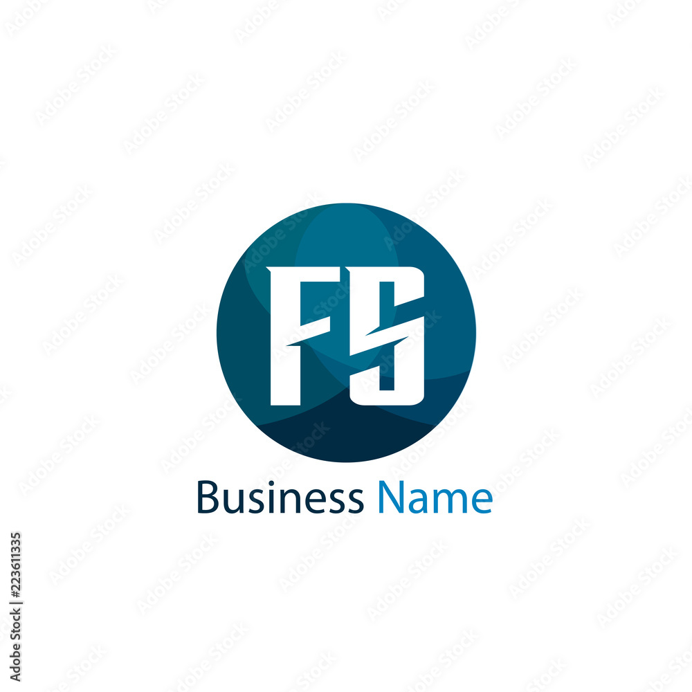 Initial Letter FS Logo Template Design Initial Letter FS Logo Template Design