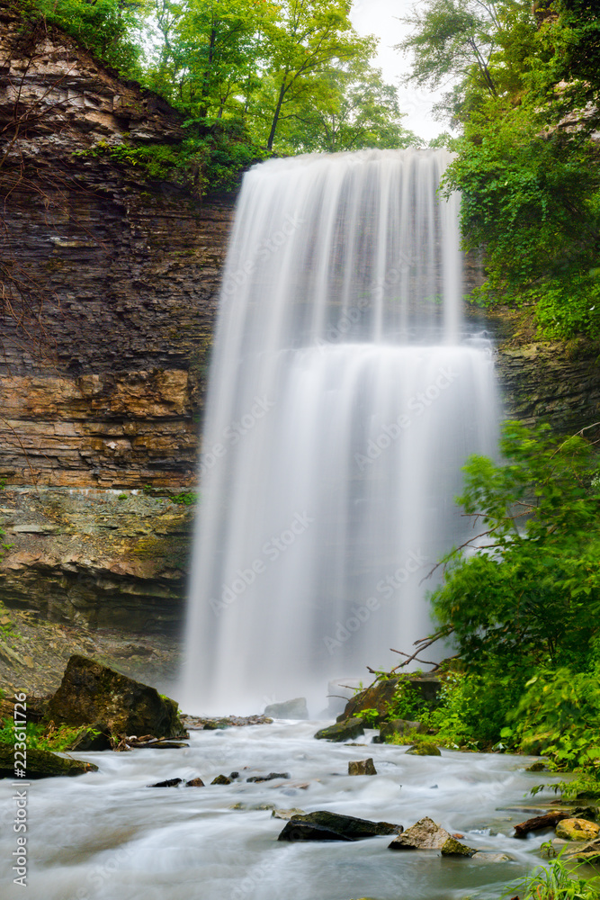 Obraz premium waterfall in forest