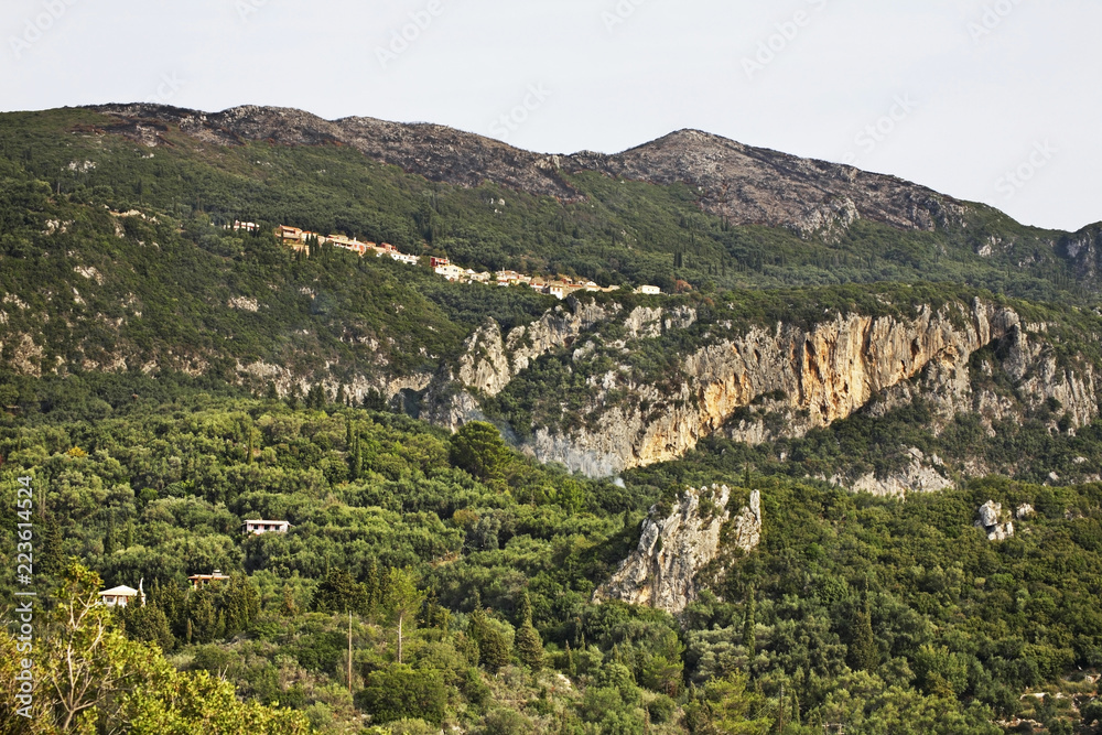Mountains near Palaiokastritsa. Greece