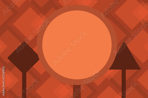 Flat design business Vector Illustration Empty template esp isolated Minimalist graphic layout template for advertising. Road Instruction Freeway Guide Street Signage Signpost Safety Warning