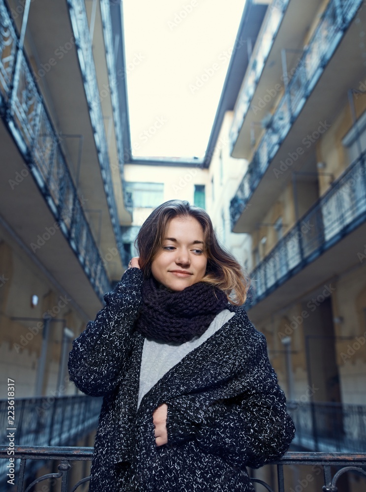 Portrait of casual young woman Portrait of casual young woman