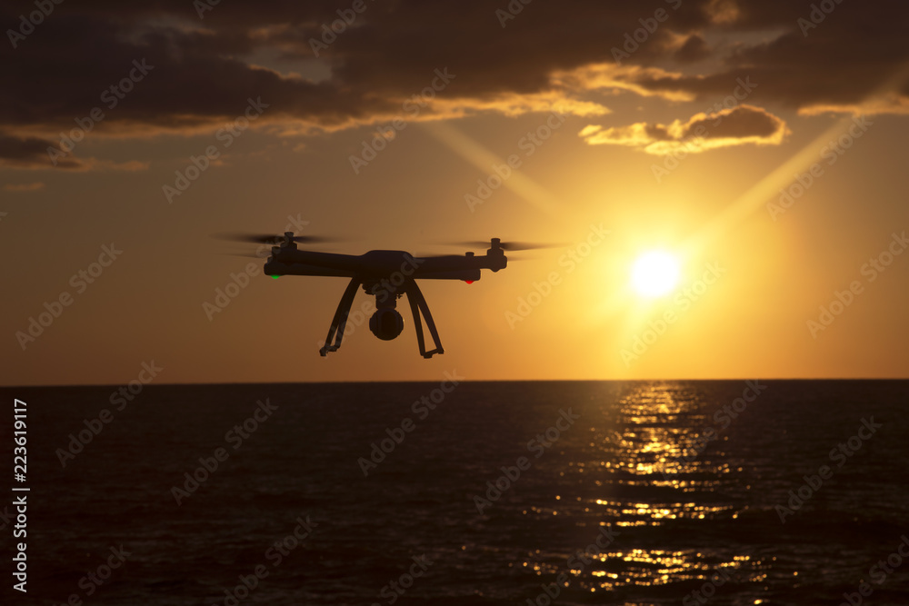Drone on sunset Drone on sunset