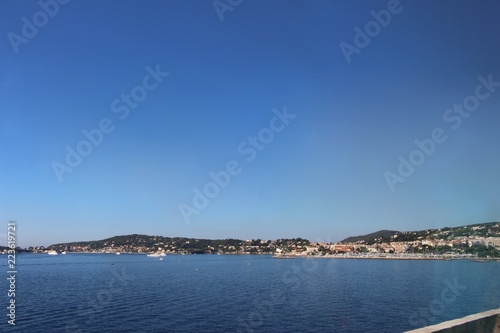 Fototapeta Naklejka Na Ścianę i Meble -  View of Villefranche, France on the road to Monaco