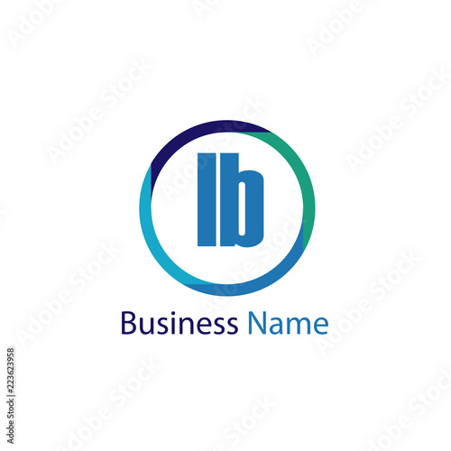 Initial Letter LB Logo Template Design