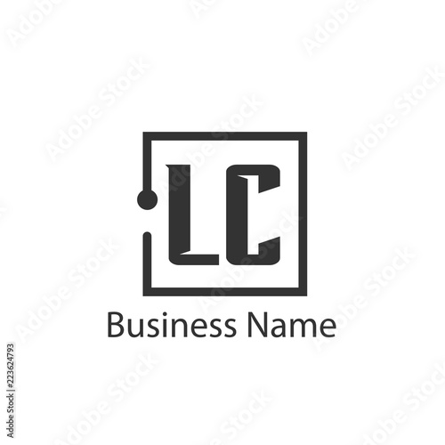 Initial Letter LC Logo Template Design