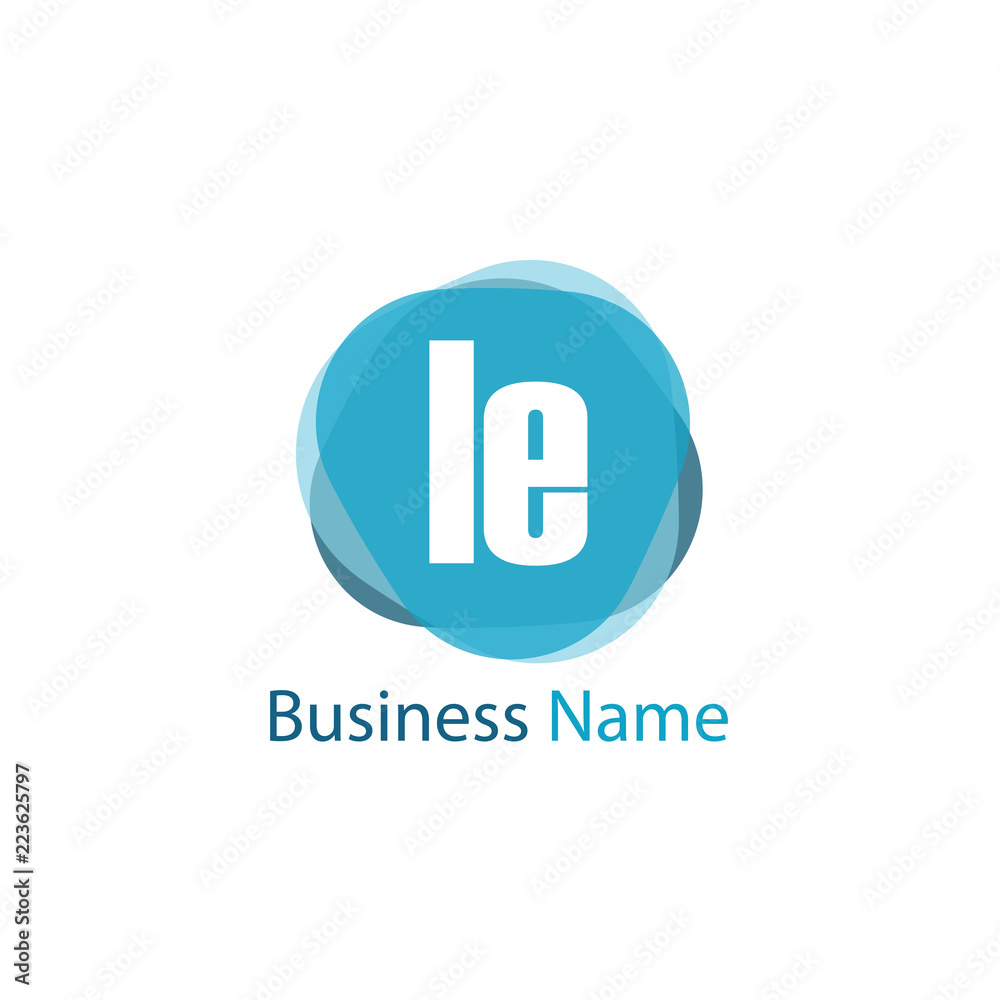 Initial Letter LE Logo Template Design Initial Letter LE Logo Template Design