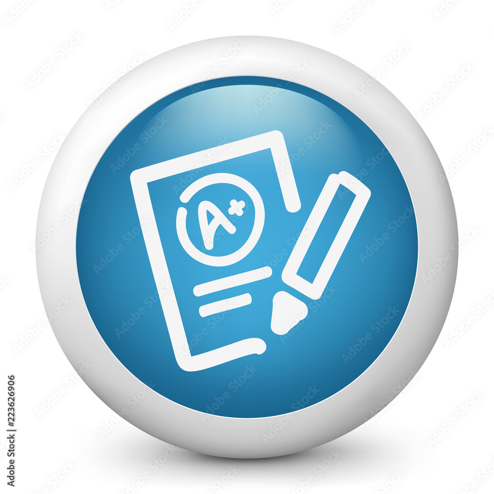 Excellent evaluation test icon Excellent evaluation test icon