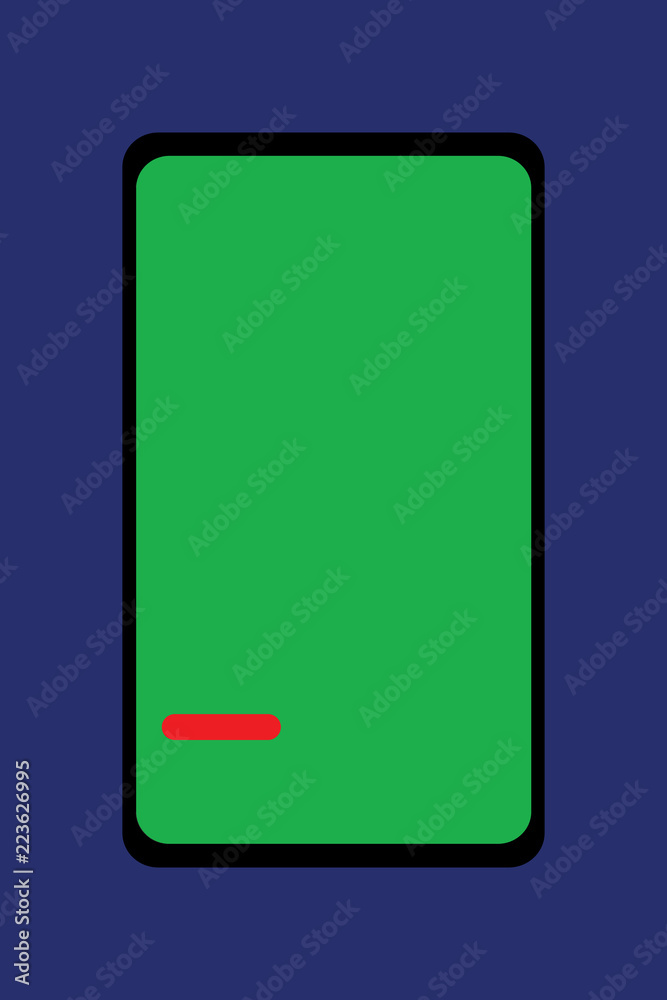 Flat design business Vector Illustration Empty template esp isolated Minimalist graphic layout template for advertising. Tablet Mobile Smartphone Cellular Device Screen with red linear button Flat design business Vector Illustration Empty template esp isolated Minimalist graphic layout template for advertising. Tablet Mobile Smartphone Cellular Device Screen with red linear button
