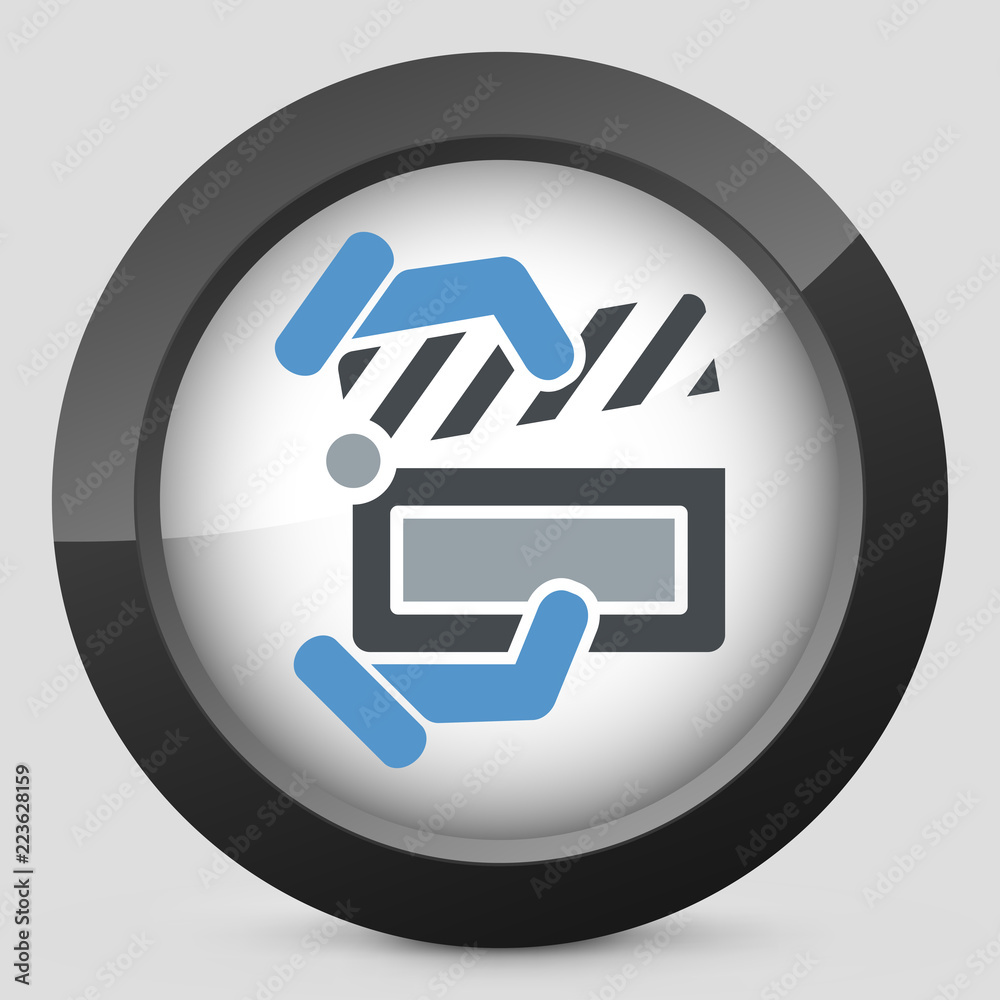 Clapboard concept icon