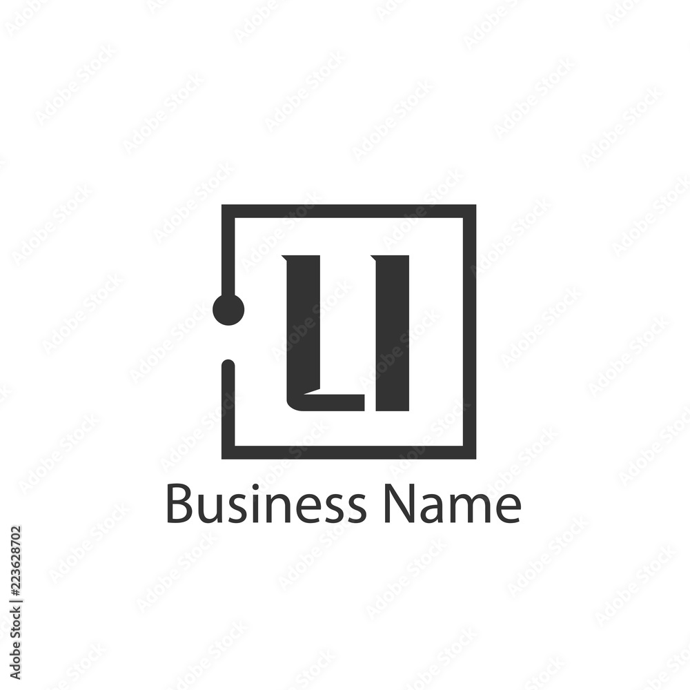 Initial Letter LI Logo Template Design - obrazy, fototapety, plakaty 