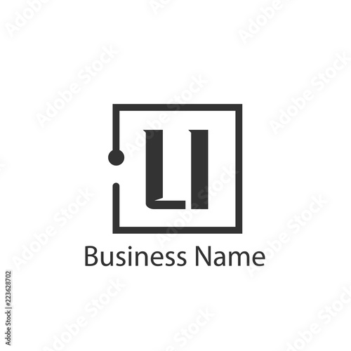 Initial Letter LI Logo Template Design