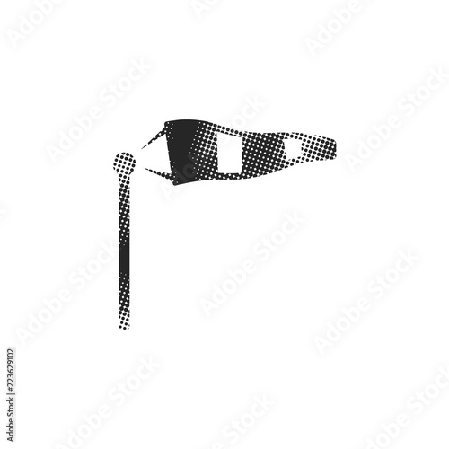 Halftone Icon - Windsock