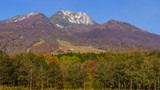 秋の妙高山の風景