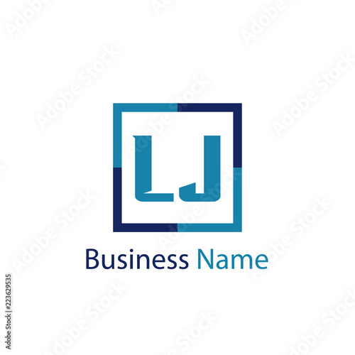 Initial Letter LJ Logo Template Design