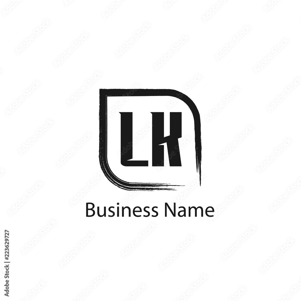 Initial Letter LK Logo Template Design Initial Letter LK Logo Template Design