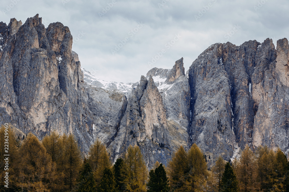 Dolomites mountains in the North of Italy. Landscape, Alp