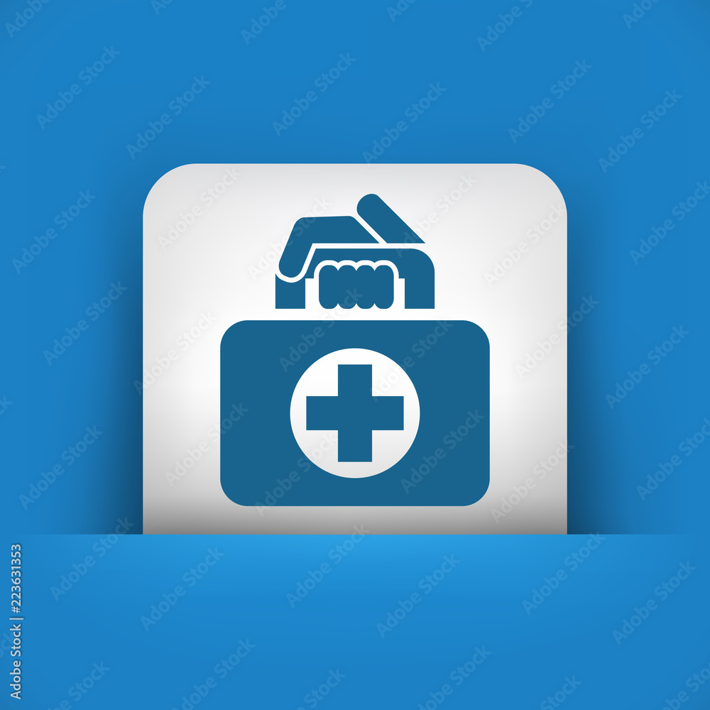 Obraz premium Medical bag icon