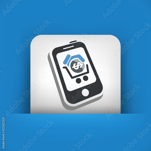 Smartphone cart icon