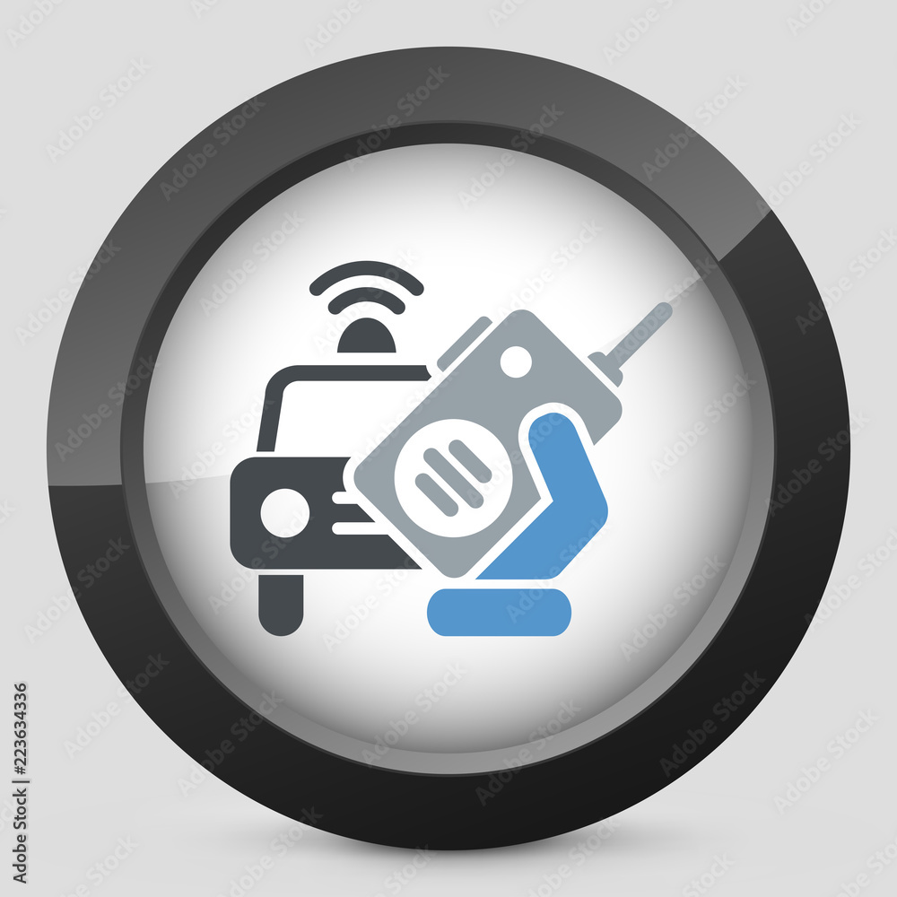 Fototapeta premium Police car radio