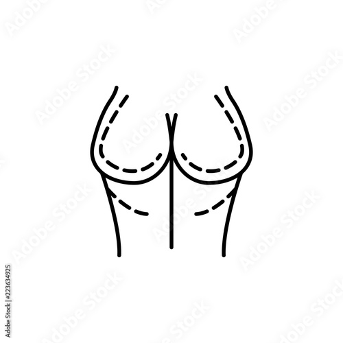 Beauty, cellulite leg thin icon. Element of beauty and anti aging icon for mobile concept and web apps. Thin line Beauty, cellulite leg thin icon can be used for web and mobile