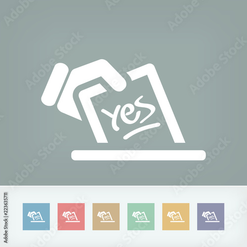 Vote concept icon