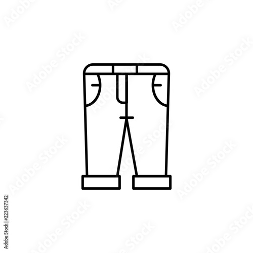 Capri, clothes, denim icon. Element of clothes icon for mobile concept and web apps. Thin line Capri, clothes, denim icon can be used for web and mobile