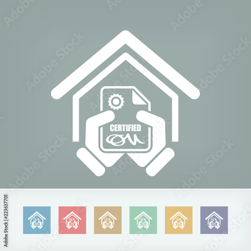 Certified building icon