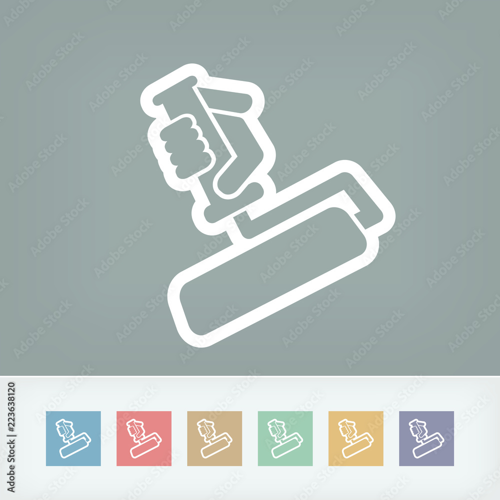 Painter roll symbol Painter roll symbol
