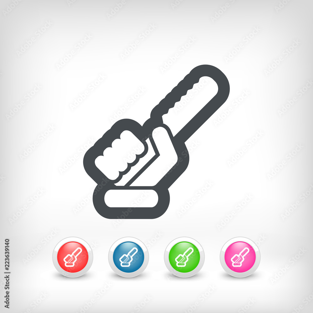 Hand holding a knife