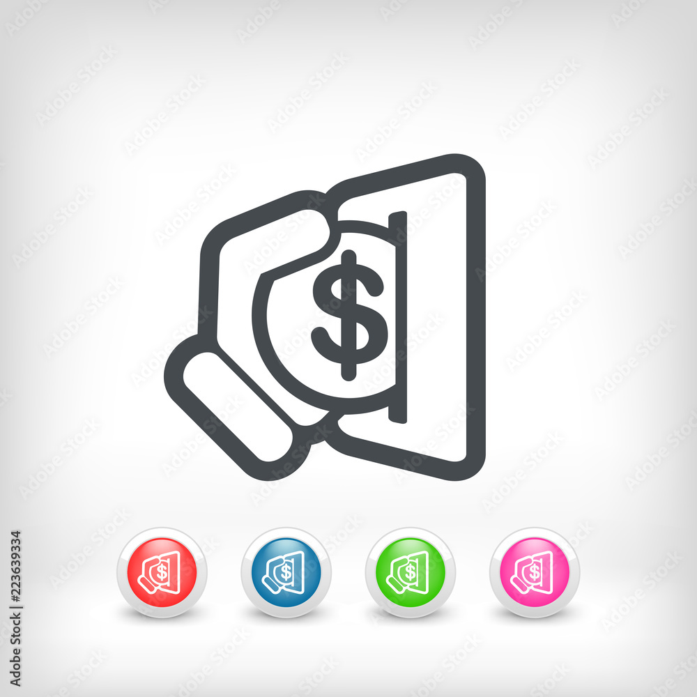 Business coin icon Business coin icon