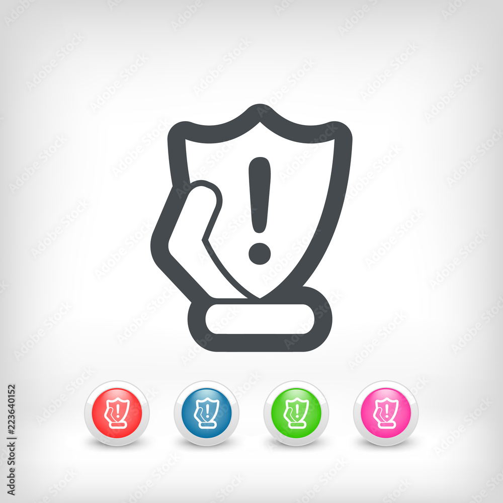 Fototapeta premium Protection shield icon