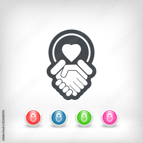 Lovers union icon
