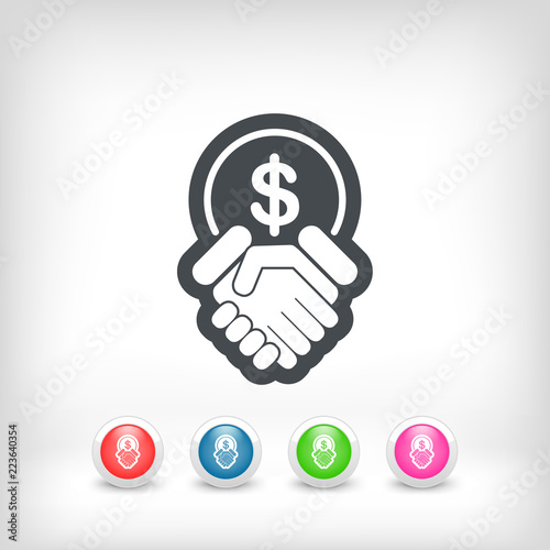 Financial agreement icon